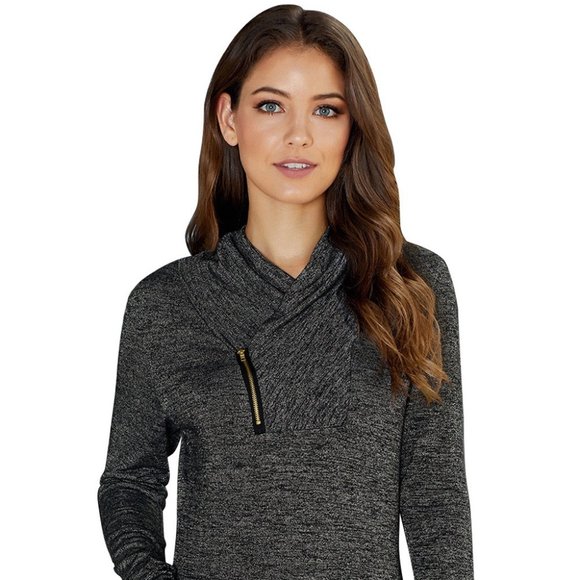 Cali Chic Women's Sweatshirt Celebrity Black Zip - Picture 1 of 4